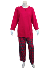 Family Pajamas Men's Cotton Knit Brinkley Plaid Pajama