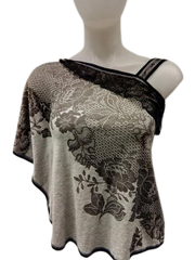 Libertalia Gray/Black Blouse