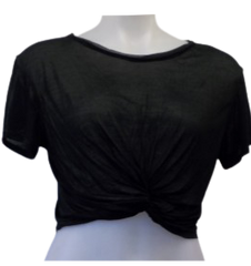 Emory Park Black Crop Top