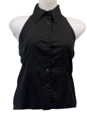 Shelly Black Button Down Blouse