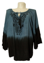 Blue/Black Studio West Blouse