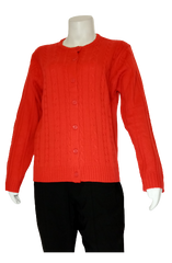 Sara Morgan Red Button Down Sweater
