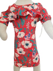 Red/Pink Floral Print Dress