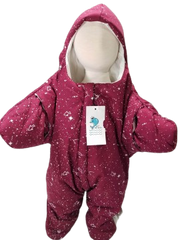 Maroon baby winter snowsuit