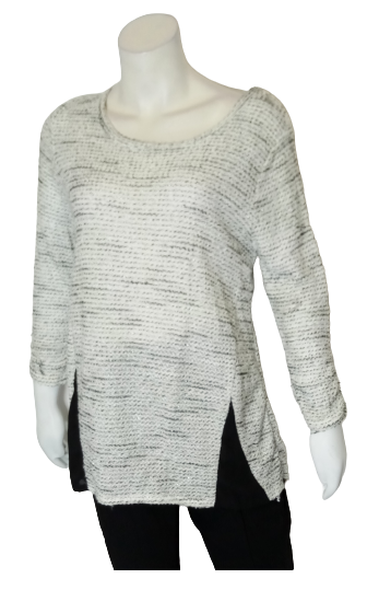 Alfani Women Black & White Cutout Sweater M