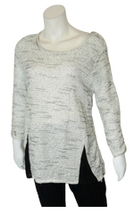 Alfani Women Black & White Cutout Sweater M