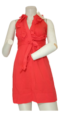 Minuet ruffled pleated waist dress