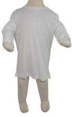 Poof Girl White Lace Collar Shirt M