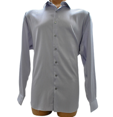 Alfani Men Purple Regular Fit Long Sleeve Shirt XXL 18-18 1/2, 36/37