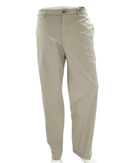 Alfani Men Tan AlfaTech Stretch Flat Front Chino 34X30