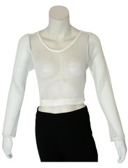 Glitz Mesh Long Sleeve Blouse