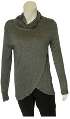 Zenana Outfitters Gray Turtleneck