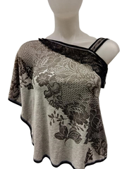 Libertalia Gray/Black Blouse