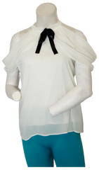 White/Black Layered Blouse