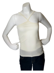 Pale Yellow Spaghetti Strap Top