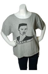 Grace Gray Screen Printed T-Shirt