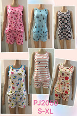 Paris Pink Ladies Cotton Poly 2 Pc. Pajama Set