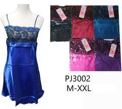 Paris Pink Satin Jewel Tone Charmeuse with Queen