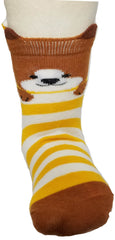 Bear Pattern Yellow/Brown Socks