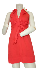 Minuet ruffled pleated waist dress