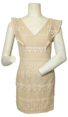 Minuet Tan/Cream Lace Dress