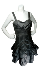 Minuet Silver Ruffled Dress