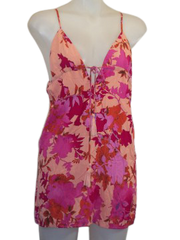 Ecru Lab Pink/Red Floral Dress