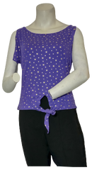 Purple/Gold Yabes Star Blouse