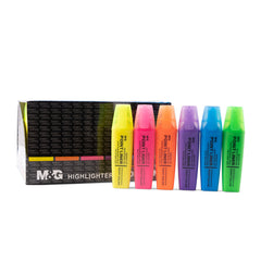 M&G Scented Highlighter 6 colors Yellow/Blue/Green/Purple/Pink/Orange (6 per pack)