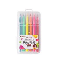 M&G Soft Brush Watercolor Pen Washable 12 colors (1 per pack)