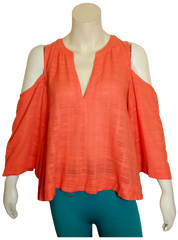 Salmon BCBC Textured Blouse