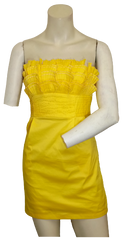 Minuet Yellow Strapless Dress