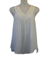 White Studio West V-Neck Top