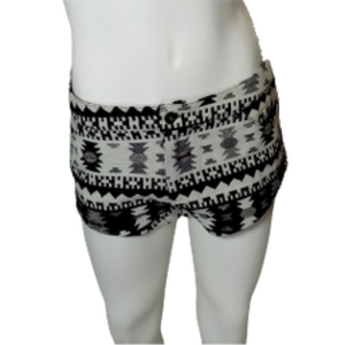 Rumor Boutique Black/Gray Women's Shorts - XS