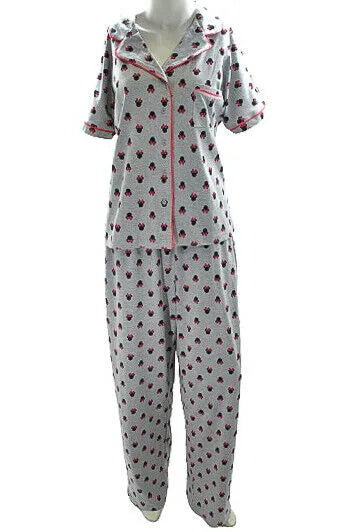 Disney - Minnie Mouse Heather Gray Pajama Set