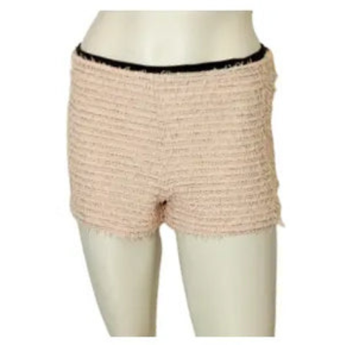 Millau Girls’ Peach/Silver Shorts with Side Zipper, Size XS