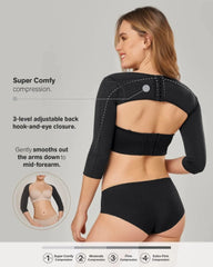 Leonisa Invisible Slimming Arm Shaper Black