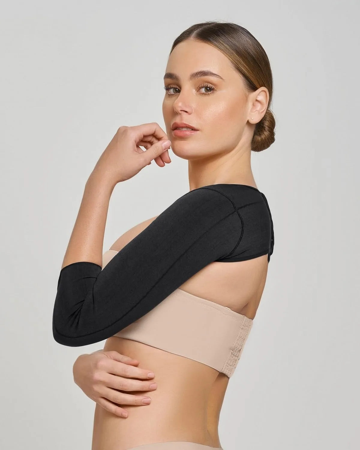 Leonisa Invisible Slimming Arm Shaper Black