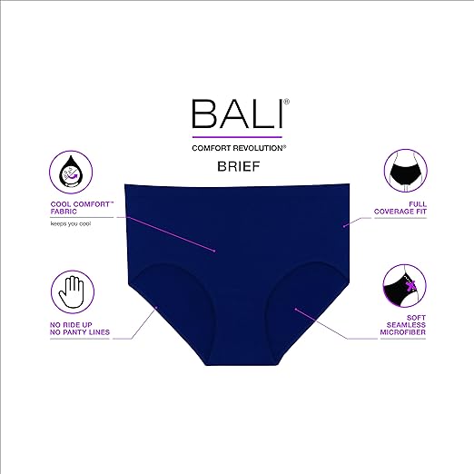 Bali Blue Microfiber Seamless Hipster 29 Classic Denim