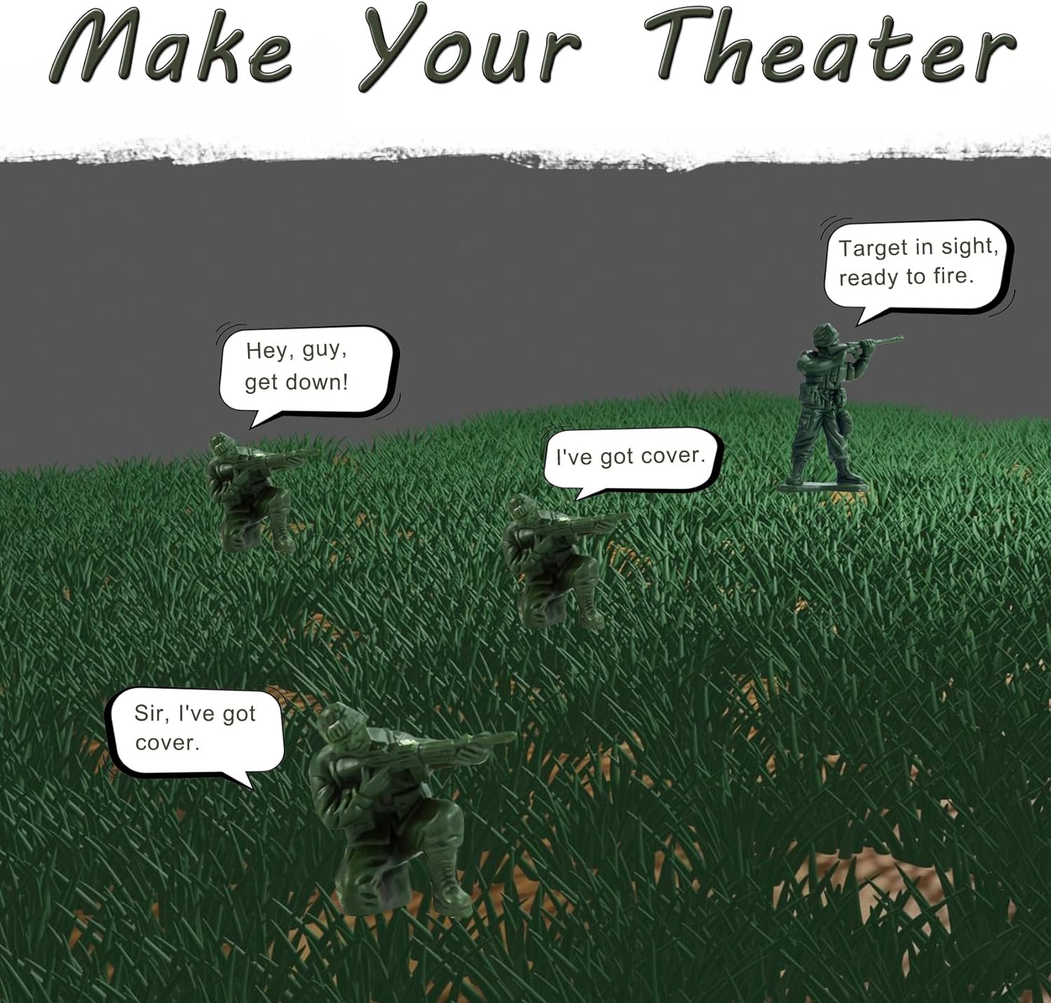 Military Action Figures - Plastic Army Men