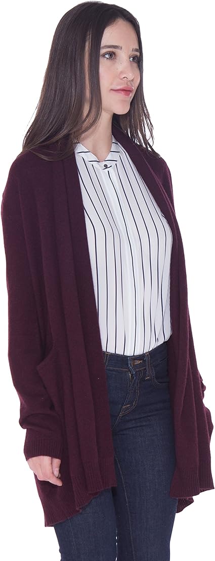 JM Collection Wine Wrap Sweater