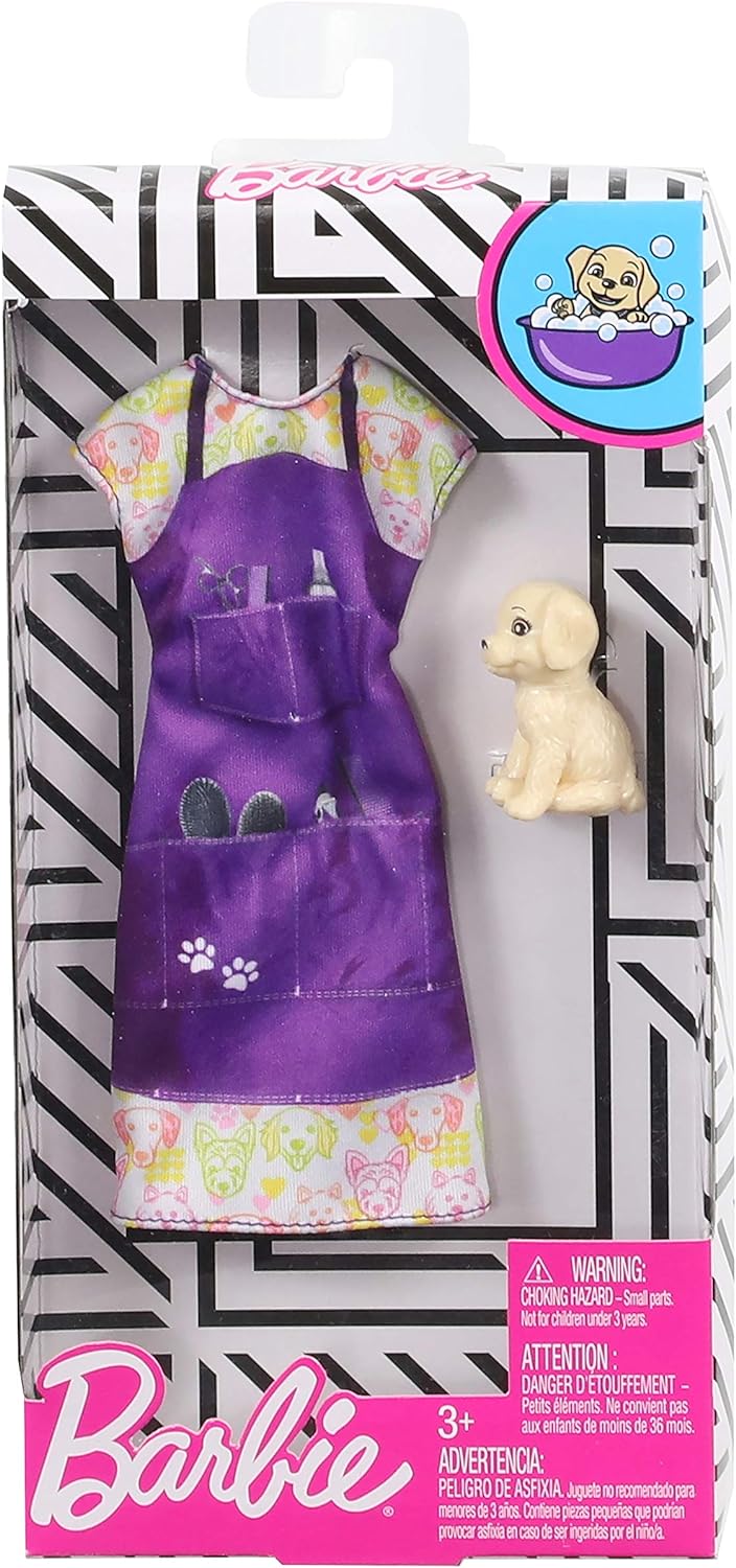 Barbie Dog Groomer Uniform With Dog