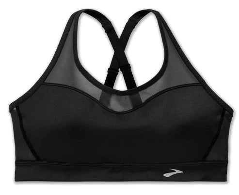 Brooks Black Mesh Racerback Bra