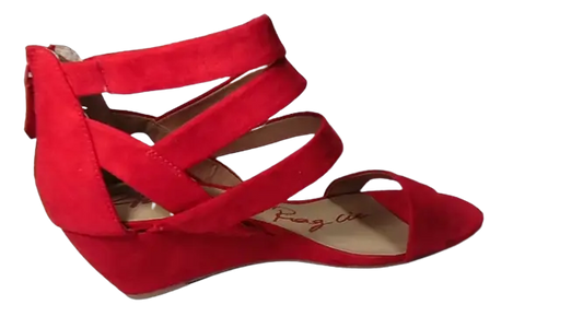American Rag Casen Canvas Wedge Sandal Red