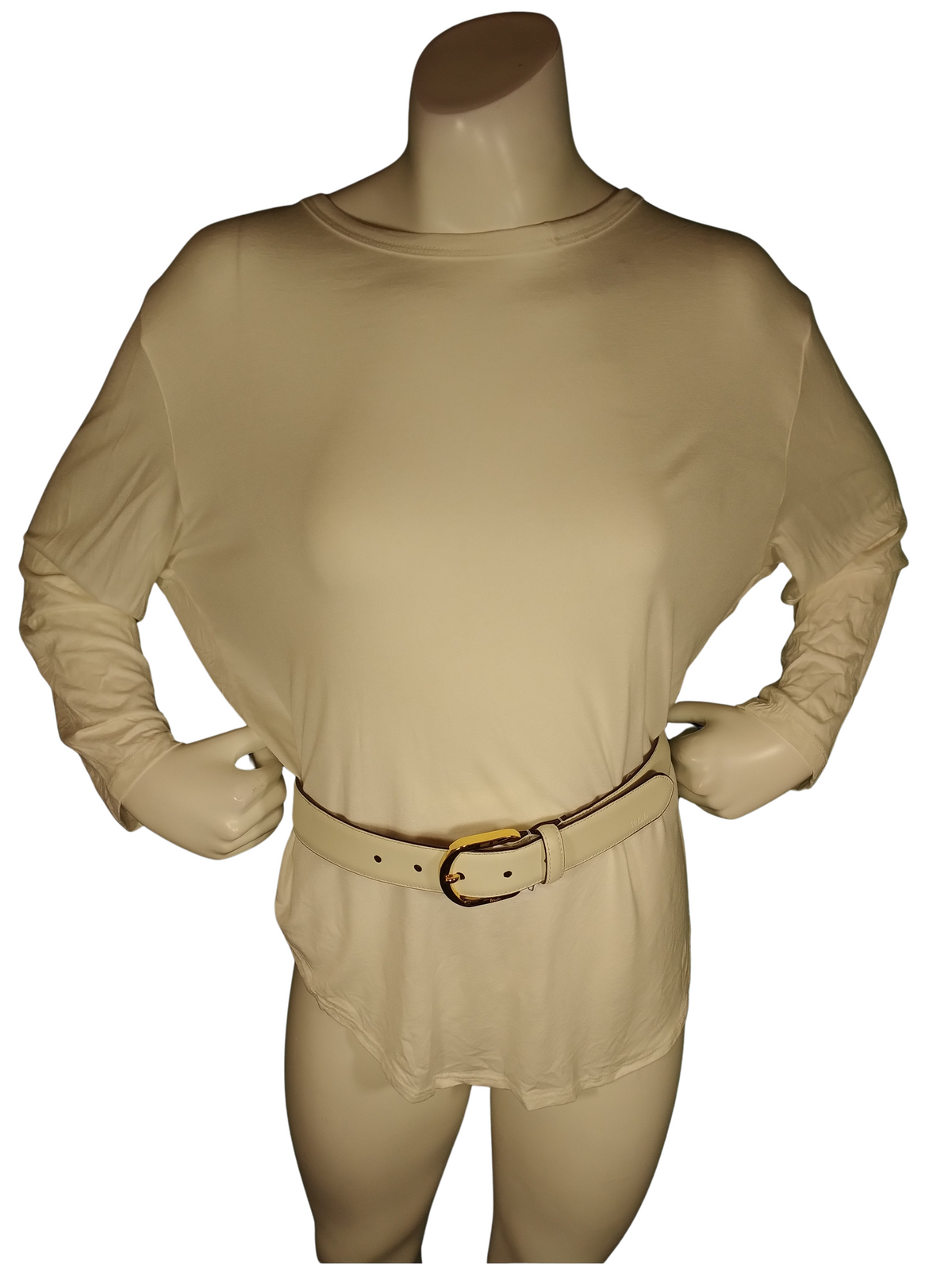 Lauren cream belt