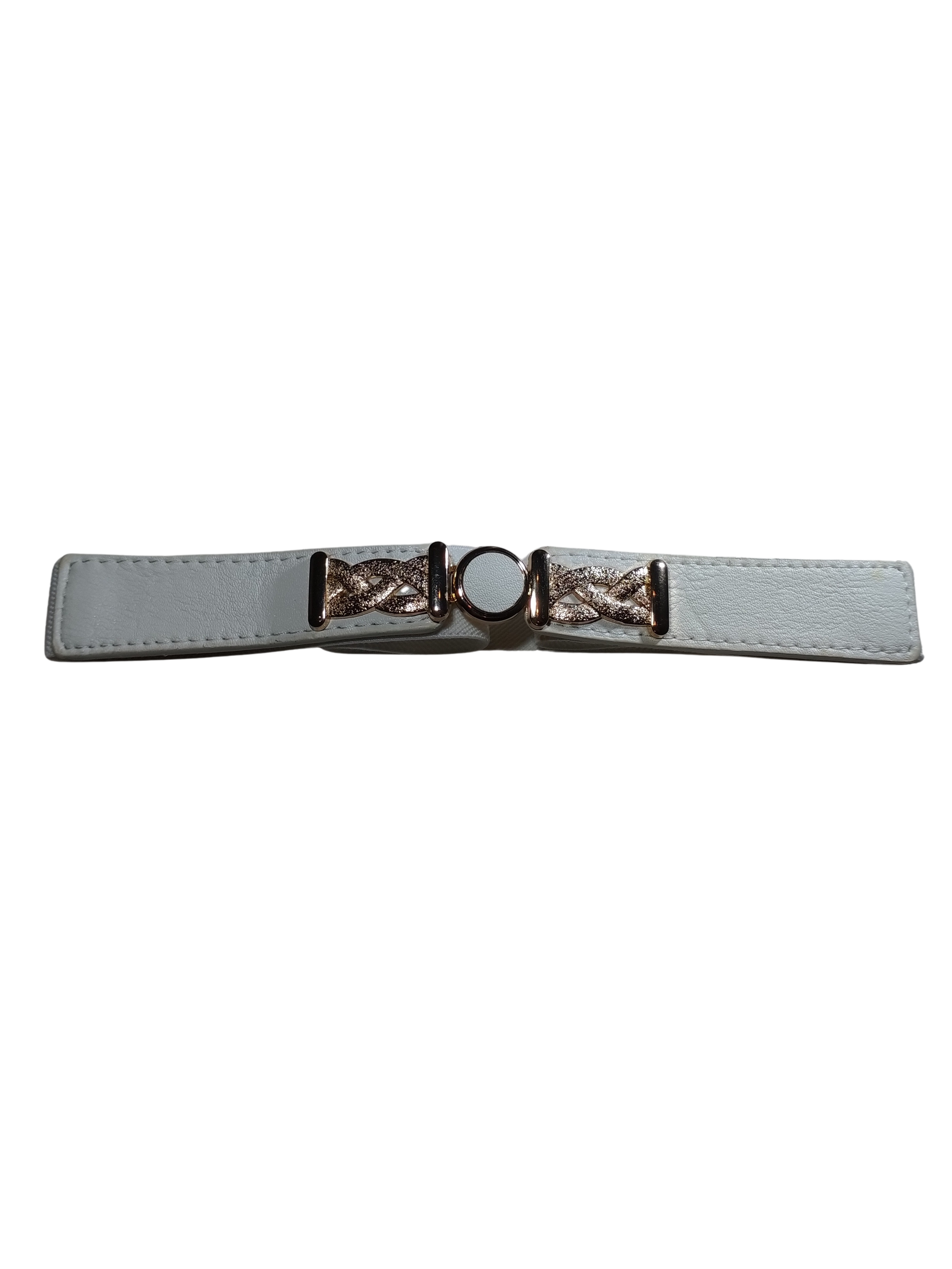 Circle/metal braid clasp waist belt