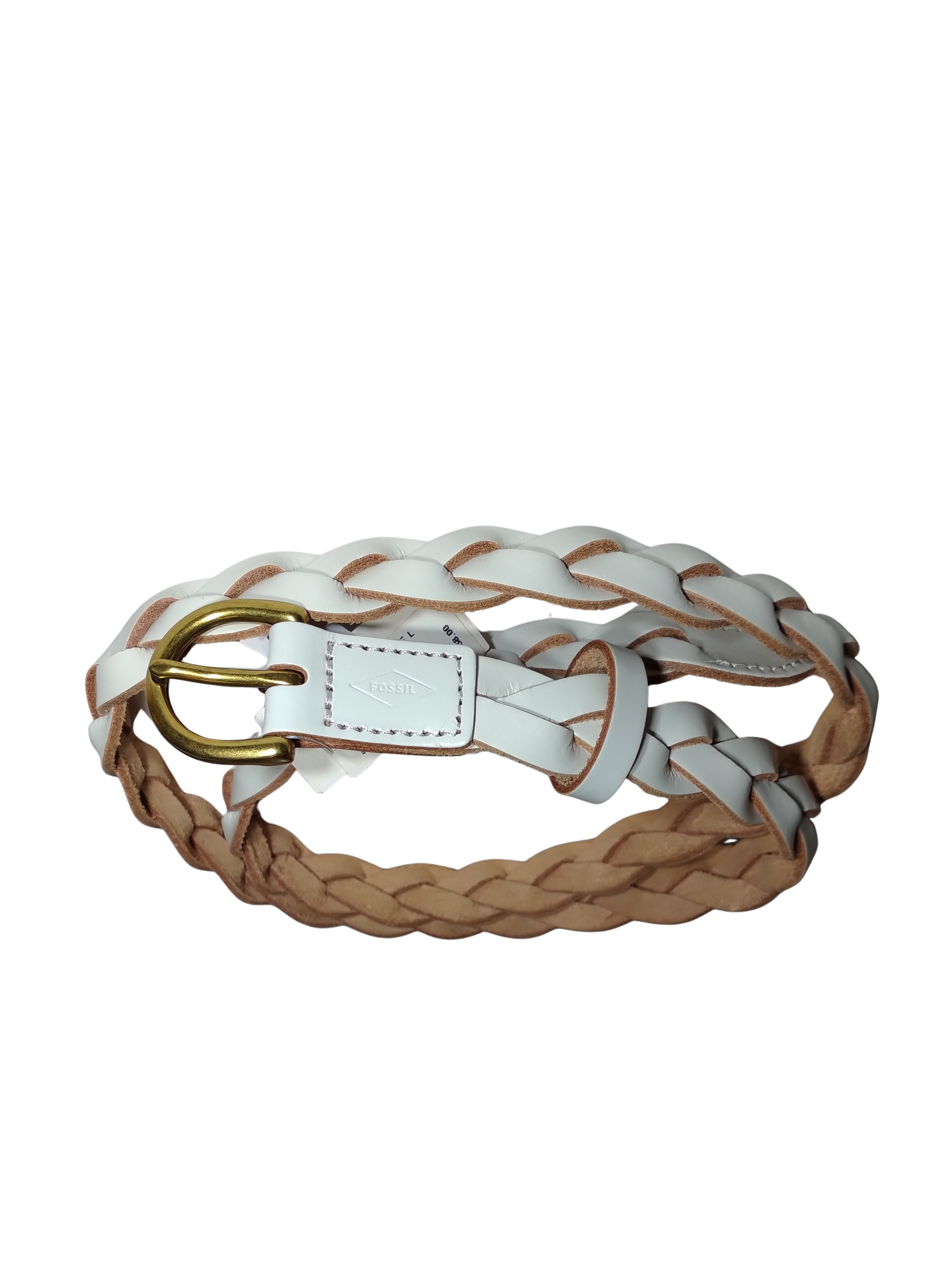 Fossil white belt