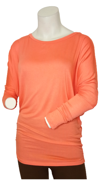 Love in Orange: Long Sleeve Women's Shirt - Small