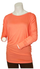 Love in Orange: Long Sleeve Women's Shirt - Small