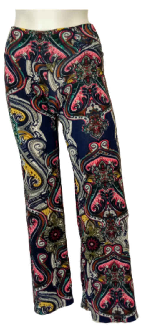 YoYo 5 Blue Multicolor Girls Leggings - Large
